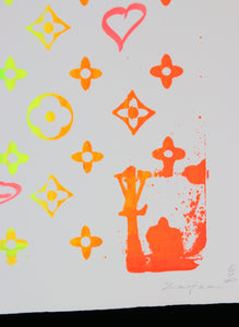 ▷ My Kid Just Ruined My Louis Vuitton (fluo yellow/blue) by Ziegler T, 2019, Print