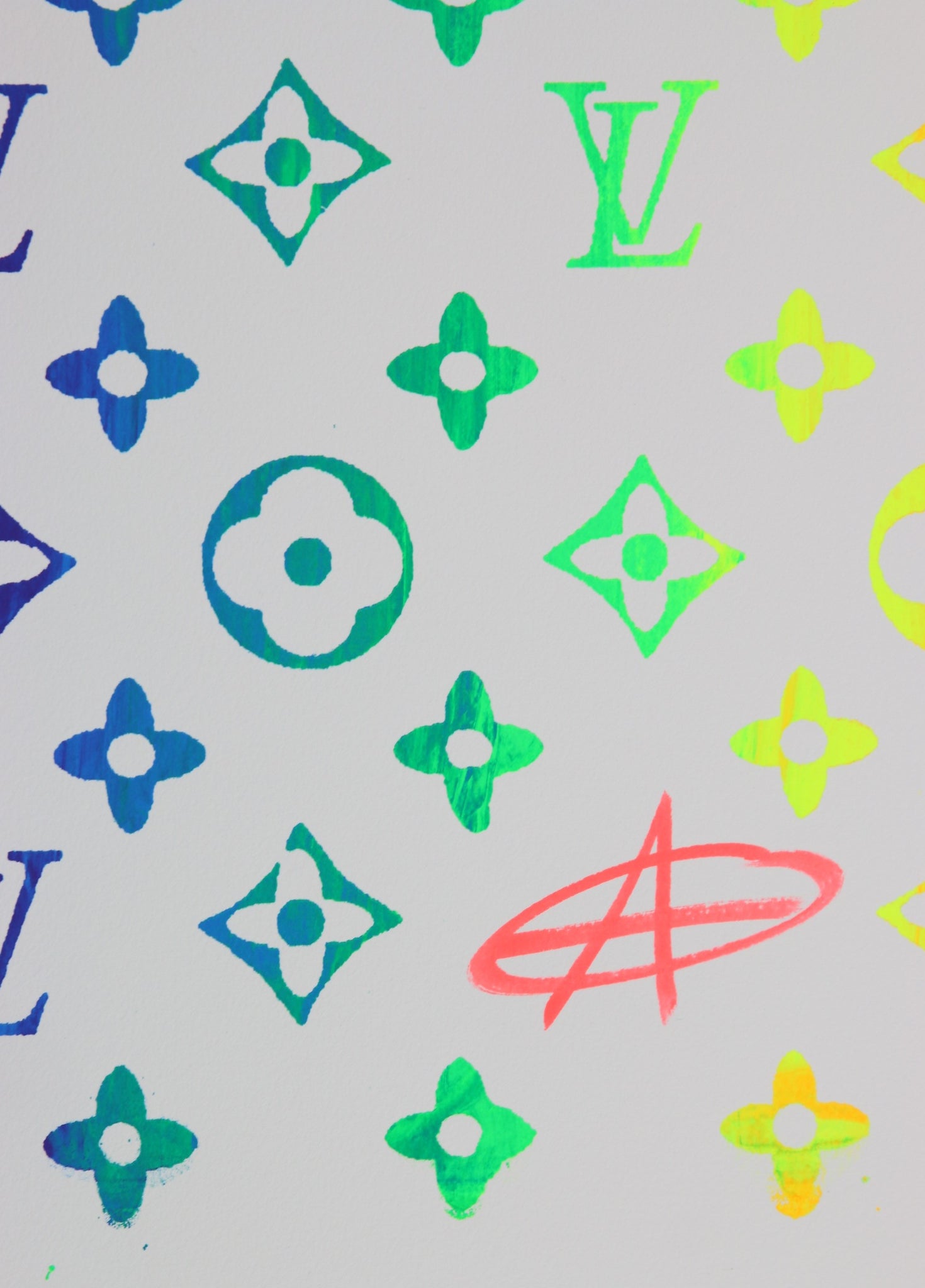 ▷ My Kid Just Ruined My Louis Vuitton (fluo yellow/blue) by Ziegler T, 2019, Print