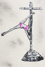 Load image into Gallery viewer, Pole Dance (fluo violet bikini) by Ziegler T

