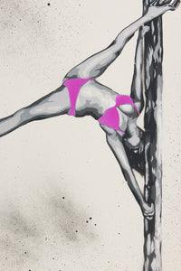 Pole Dance (fluo violet bikini) by Ziegler T