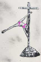 Load image into Gallery viewer, Pole Dance (fluo violet bikini) by Ziegler T

