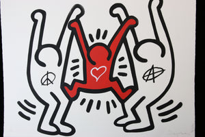 My Kid Just Ruined My Keith Haring (red) by Ziegler T
