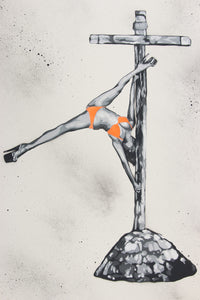 Pole Dance (fluo orange bikini) by Ziegler T