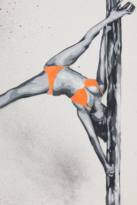 Pole Dance (fluo orange bikini) by Ziegler T