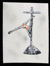 Load image into Gallery viewer, Pole Dance (fluo orange bikini) by Ziegler T
