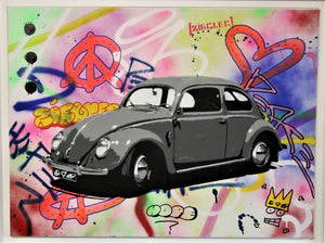 VW 1951 original on canvas by ZIEGLER T