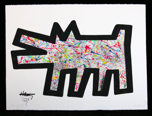 My Kid Just Ruined My Keith Haring III (Jackson Pollock version) by Ziegler T