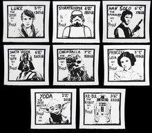 Load image into Gallery viewer, Star Wars Has A Poss (complete set of 8 print) by Ziegler T
