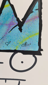 My Kid Just Ruined My Basquiat (Blue) by Ziegler T