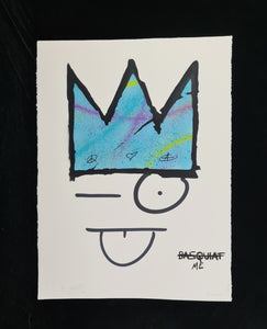 My Kid Just Ruined My Basquiat (Blue) by Ziegler T