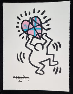 My Kid Just Ruined My Keith Haring II (Pink/Cian) by Ziegler T