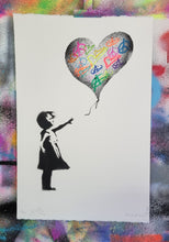 Load image into Gallery viewer, Peace Love and Anarchy Balloon Girl by Ziegler T
