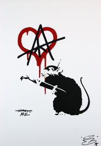 MY KID JUST RUINED MY BANKSY II on canvas by ZIEGLER T